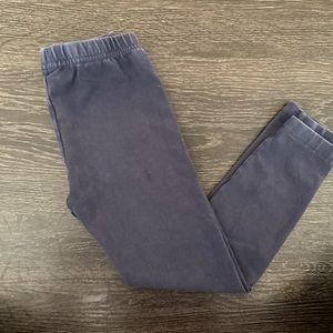 Hanna Andersson Organic Cotton Navy Blur Legging 6-7/120cm